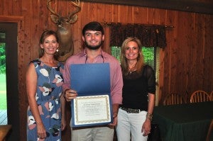  Scholarship Winner: Gray Johnson of Lowndes Academy and son of Hal and Mary Pate was announced as the recipient of the Lowndes County Cattlewomen's Association annual scholarship ($1,000) Tuesday, June 21. Fred Guarino/Lowndes Signal.